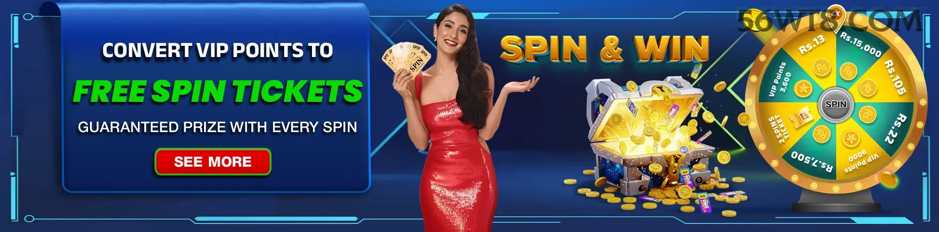 Imagem promocional do programa VIP da 56w